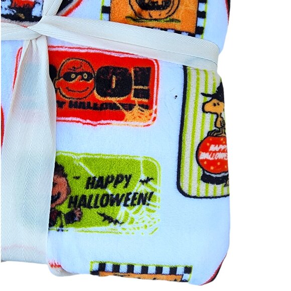 New 2024 Peanuts Halloween Twin Velvet Loft Throw - Picture 5 of 6